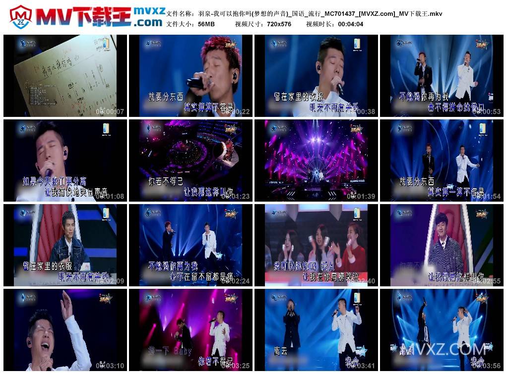 羽泉-我可以抱你吗(梦想的声音)_国语_流行_MC701437
